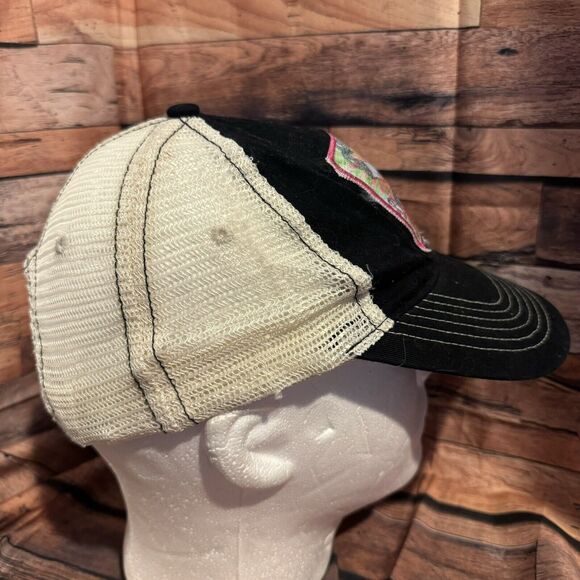 Blessed Beyond Belief Distressed Mesh Hat Adjustable SnapBack Black Cap Zkapz - Picture 2 of 7